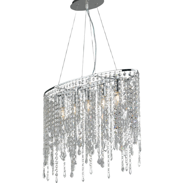 SOSPENSIONE BREEZE CROMO 5XE14 66,5X23,5X140CM