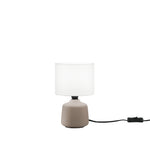 LUME BURANO IN CERAMICA BEIGE 1XE14 MISURA TOTALE D14XH22CM