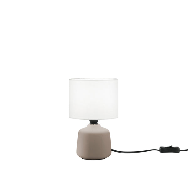 LUME BURANO IN CERAMICA BEIGE 1XE14 MISURA TOTALE D14XH22CM