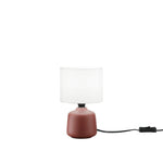 LUME BURANO IN CERAMICA ROSSO 1XE14 MISURA TOTALE D14XH22CM