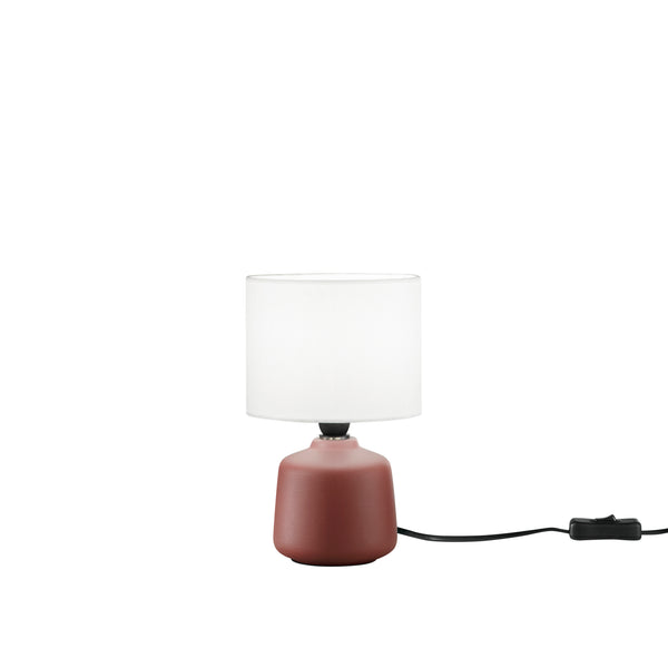 LUME BURANO IN CERAMICA ROSSO 1XE14 MISURA TOTALE D14XH22CM