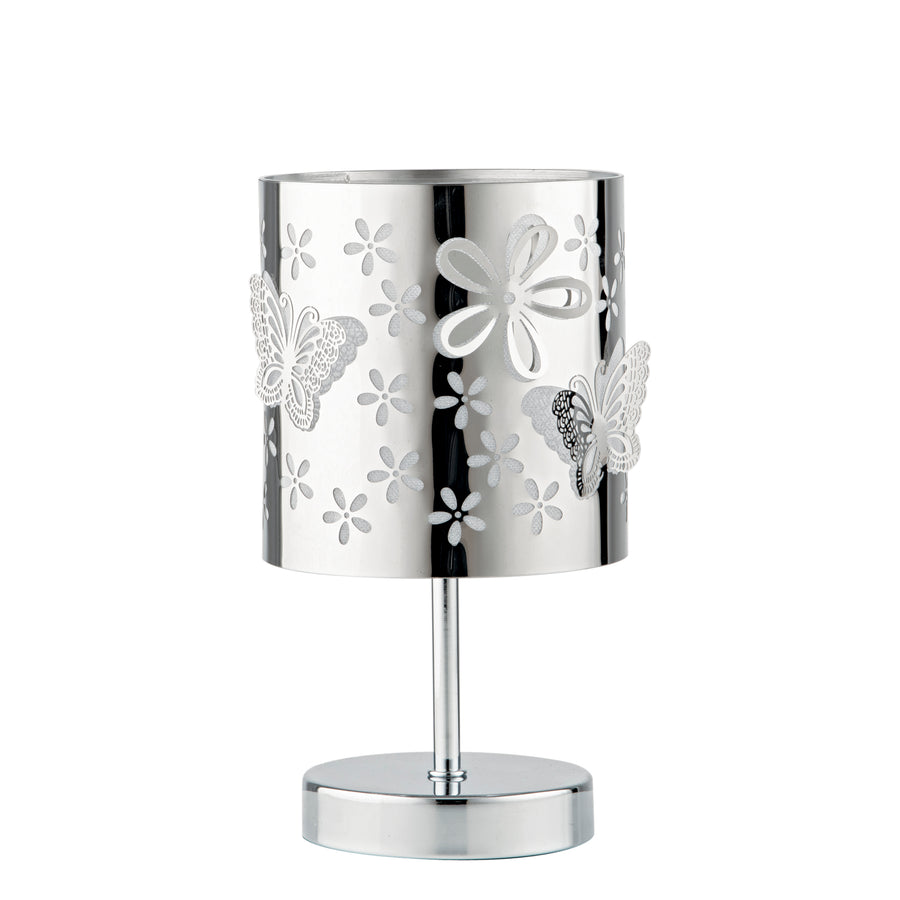 LUME BUTTERFLY CROMO 1XE14 13X13X19CM