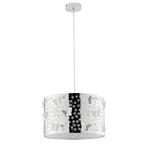 SOSPENSIONE BUTTERFLY CROMO 1XE27 35X35X100CM