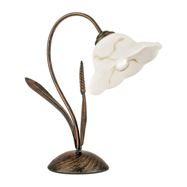 LUME BYRON RUGGINE 1XE27 38X43CM