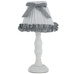 LUME CANDY BIANCO CON LEGNO 1XE14 18X34CM