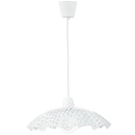 SOSPENSIONE CASHMERE BIANCA 1XE27 42X42X120CM