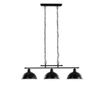SOSPENSIONE CHARLESTON NERA 3XE27 99X26X120CM