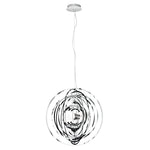 SOSPENSIONE CLUB CROMO 1XE27 50X50X120CM