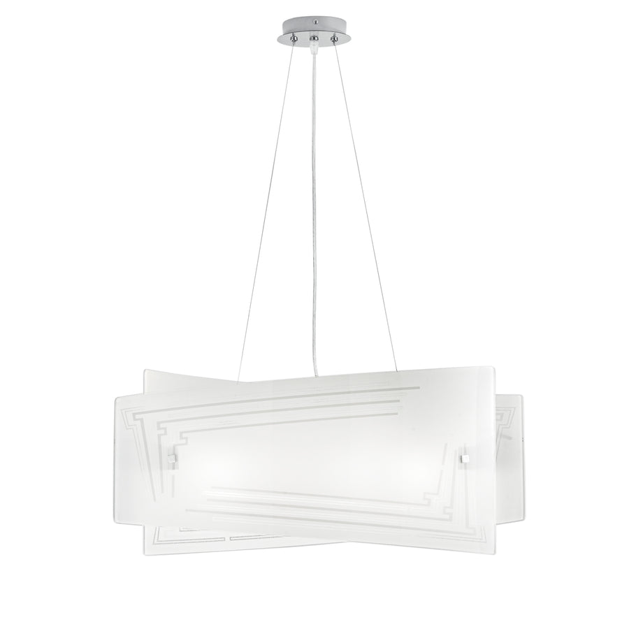 SOSPENSIONE CONCEPT BIANCA 4XE27 60X20X130CM