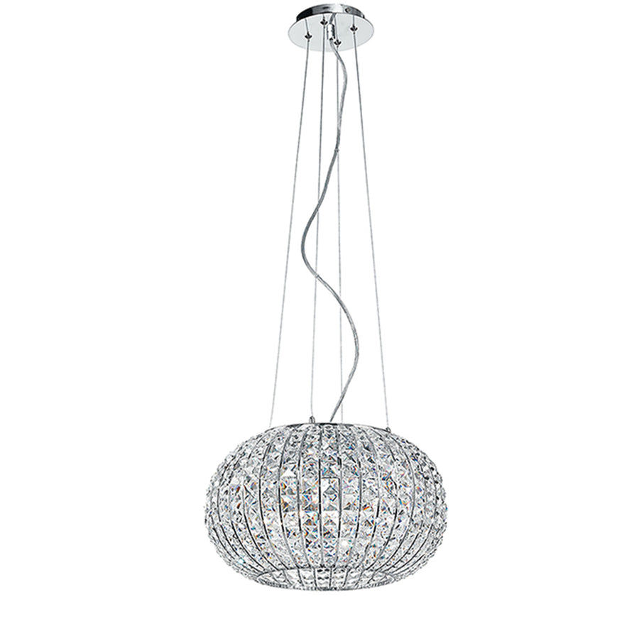 SOSPENSIONE CONCERT CROMO 5XE27 45X135CM