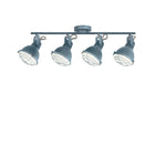 PLAFONIERA CUBA GRIGIA/BIANCO 4XE14 77,5X13X17CM