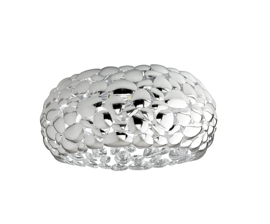PLAFONIERA DIONISO CROMO 2XE27 35X35X16CM