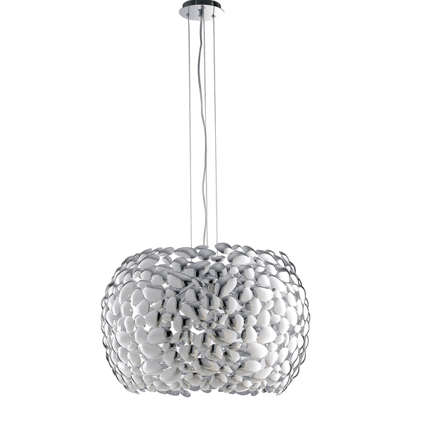 SOSPENSIONE DIONISO CROMO 5XE27 65X65X147CM