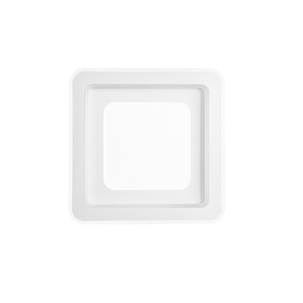 PLAFONIERA LED DYGITAL QUADRATA BIANCA 40W 4315LM CCT+RGB CON TELECOMANDO 48X48X6,8CM