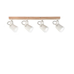 APPLIQUE EDA BIANCA/LEGNO 4XE14 68,7X6X16,7CM
