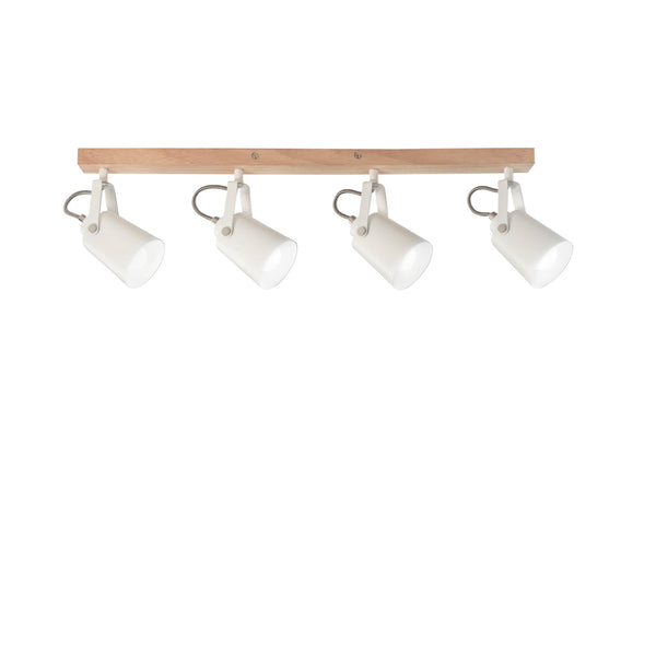 APPLIQUE EDA BIANCA/LEGNO 4XE14 68,7X6X16,7CM