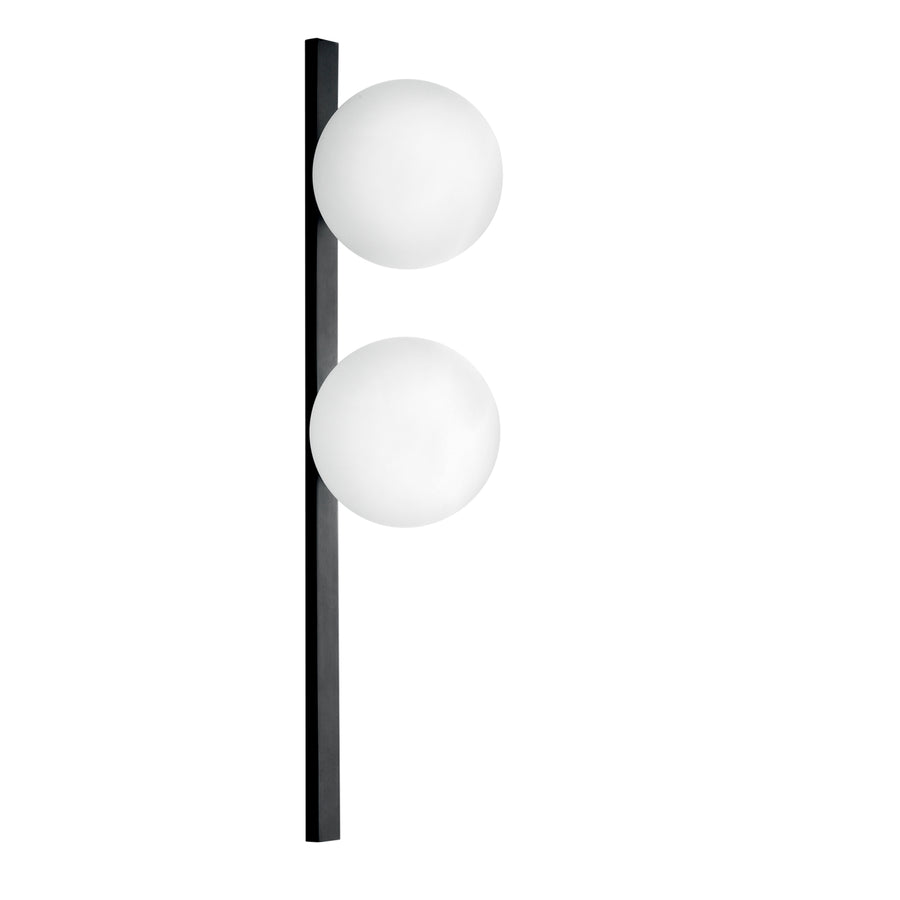APPLIQUE ENOIRE NERA/OPALE 2XE14 14X14X60CM