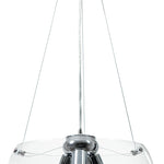 SOSPENSIONE EQUATORE TRASPARENTE 3XE27 40X40X120CM