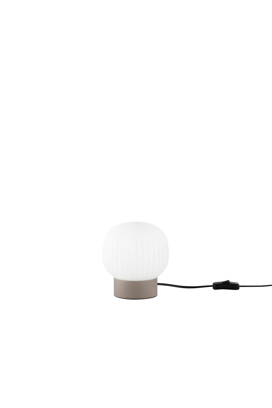 LUME ERIS BIANCO E MARRONE IN ALLUMINIO+VETRO 1XE14 D15X16CM