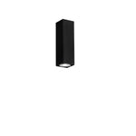 PLAFONIERA FLUKE QUADRATA NERA 1XGU10 6X6X20CM