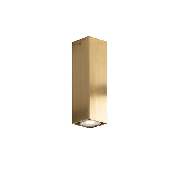 PLAFONIERA FLUKE QUADRATA ORO 1XGU10 6X6X20CM