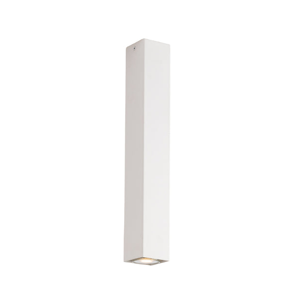 PLAFONIERA FLUKE QUADRATA BIANCA 1XGU10 6X6X40CM