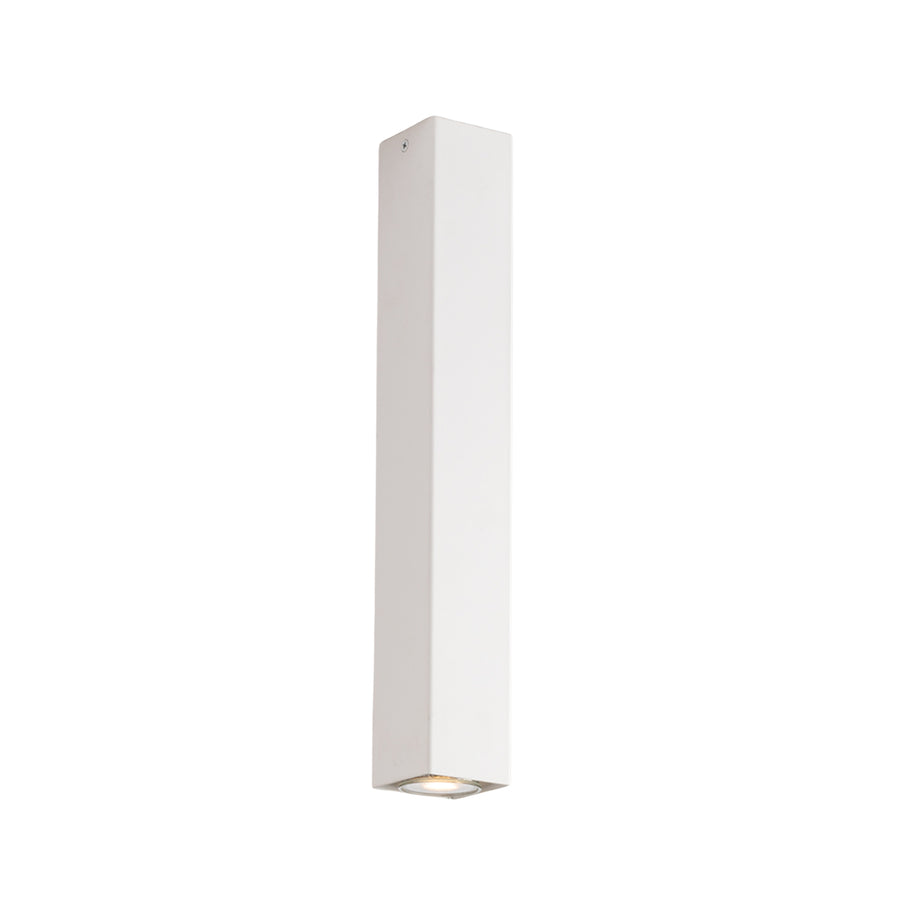 PLAFONIERA FLUKE QUADRATA BIANCA 1XGU10 6X6X40CM