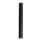 PLAFONIERA FLUKE QUADRATA NERA 1XGU10 6X6X75CM