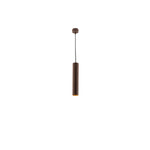 SOSPENSIONE FLUKE TONDA CORTEN 1XGU10 5,5X5,5X30CM