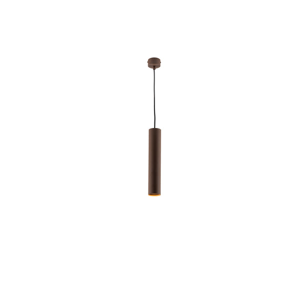 SOSPENSIONE FLUKE TONDA CORTEN 1XGU10 5,5X5,5X30CM