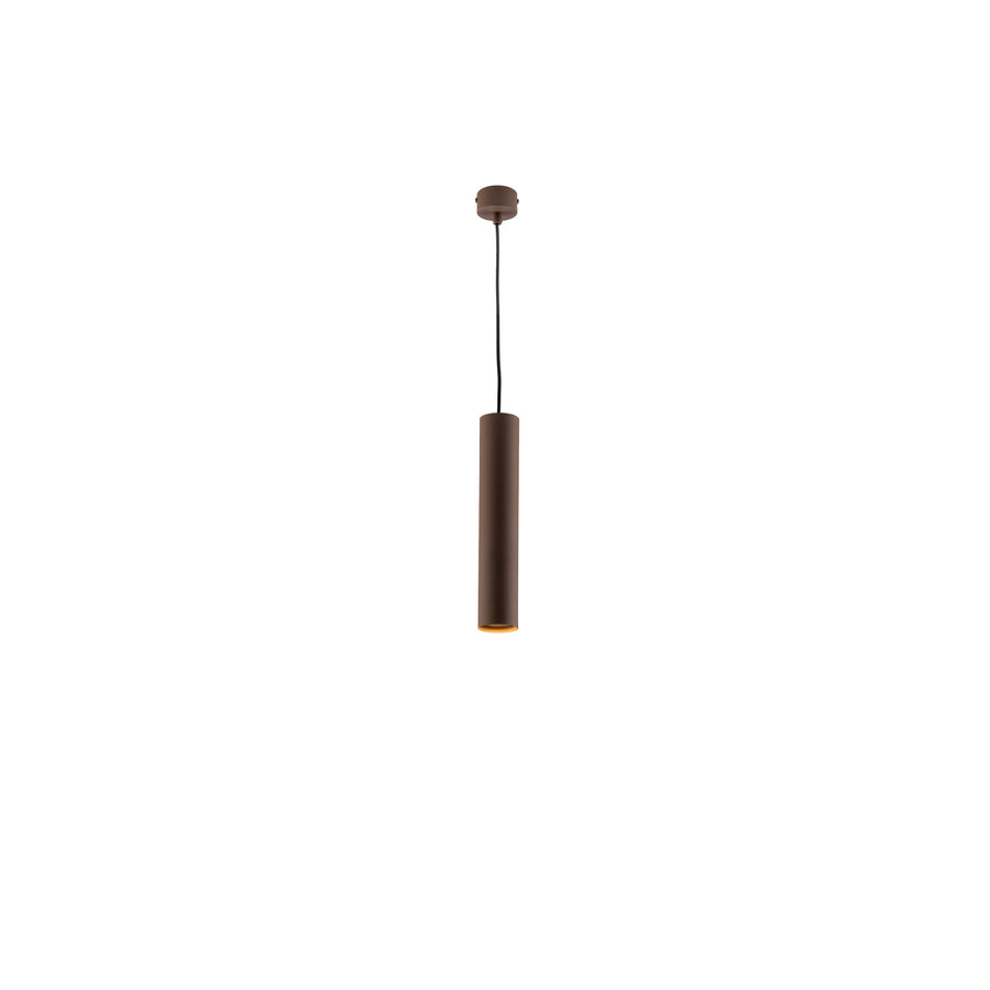 SOSPENSIONE FLUKE TONDA CORTEN 1XGU10 5,5X5,5X30CM