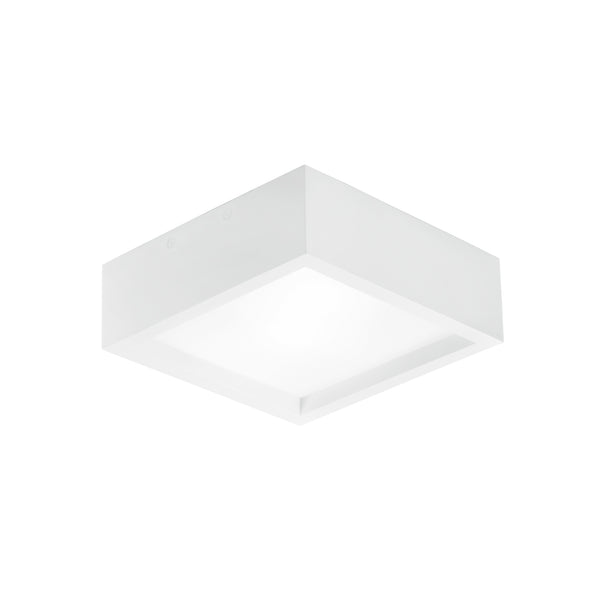 PLAFONIERA GABRIEL QUADRATA BIANCA 2XE27 25X25X8,5CM