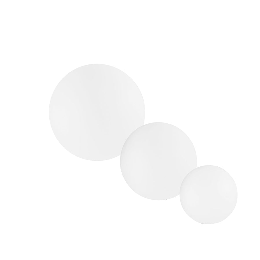 LUME DA GIARDINO GECO SFERA BIANCO 1XE27 IP65 40X40CM