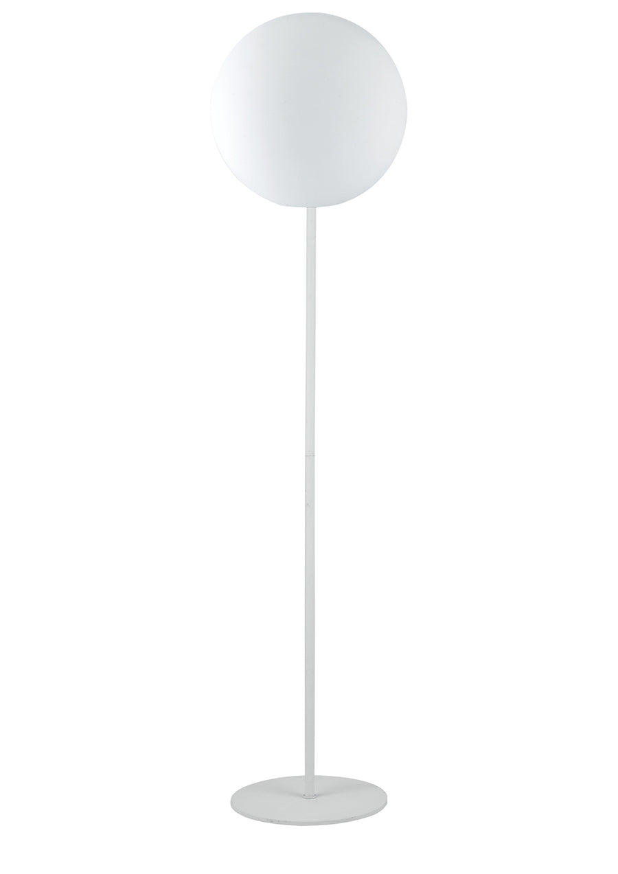 PIANTANA DA GIARDINO GECO SFERA BIANCA 1XE27 IP65 30X150CM CAVO 250CM