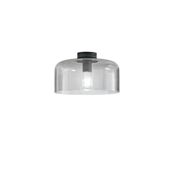 PLAFONIERA GIBUS FUME' 1XE27 30X30X23CM