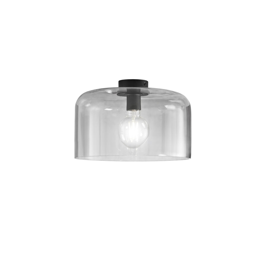 PLAFONIERA GIBUS FUME' 1XE27 35X35X23CM