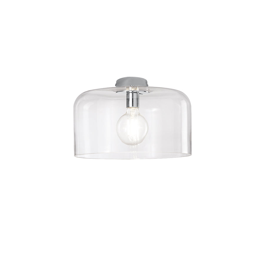 PLAFONIERA GIBUS TRASPARENTE 1XE27 35X35X23CM
