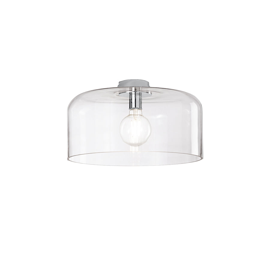 PLAFONIERA GIBUS TRASPARENTE 1XE27 40X40X23CM