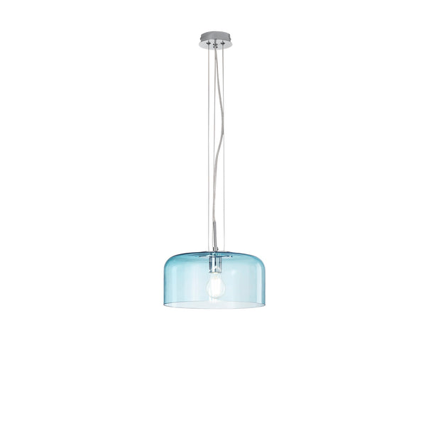 SOSPENSIONE GIBUS TURCHESE 1XE27 30X30X150CM