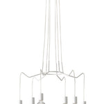 SOSPENSIONE HABITAT BIANCA 6XE27 66X120CM