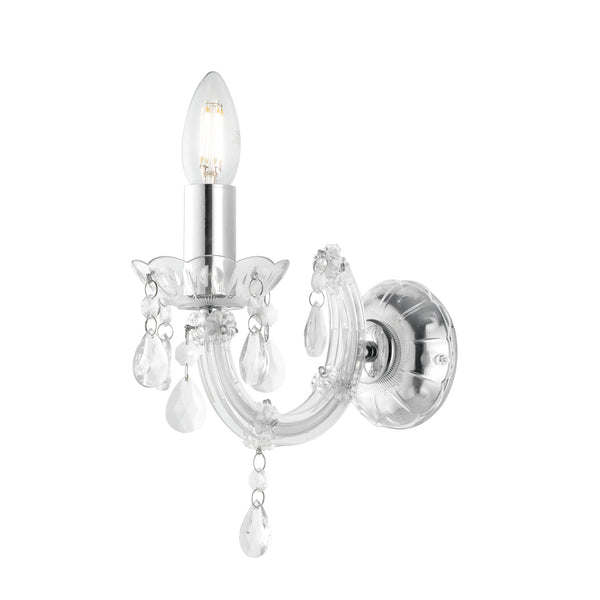 APPLIQUE HOUSTON TRASPARENTE 1XE14 22X22X21CM