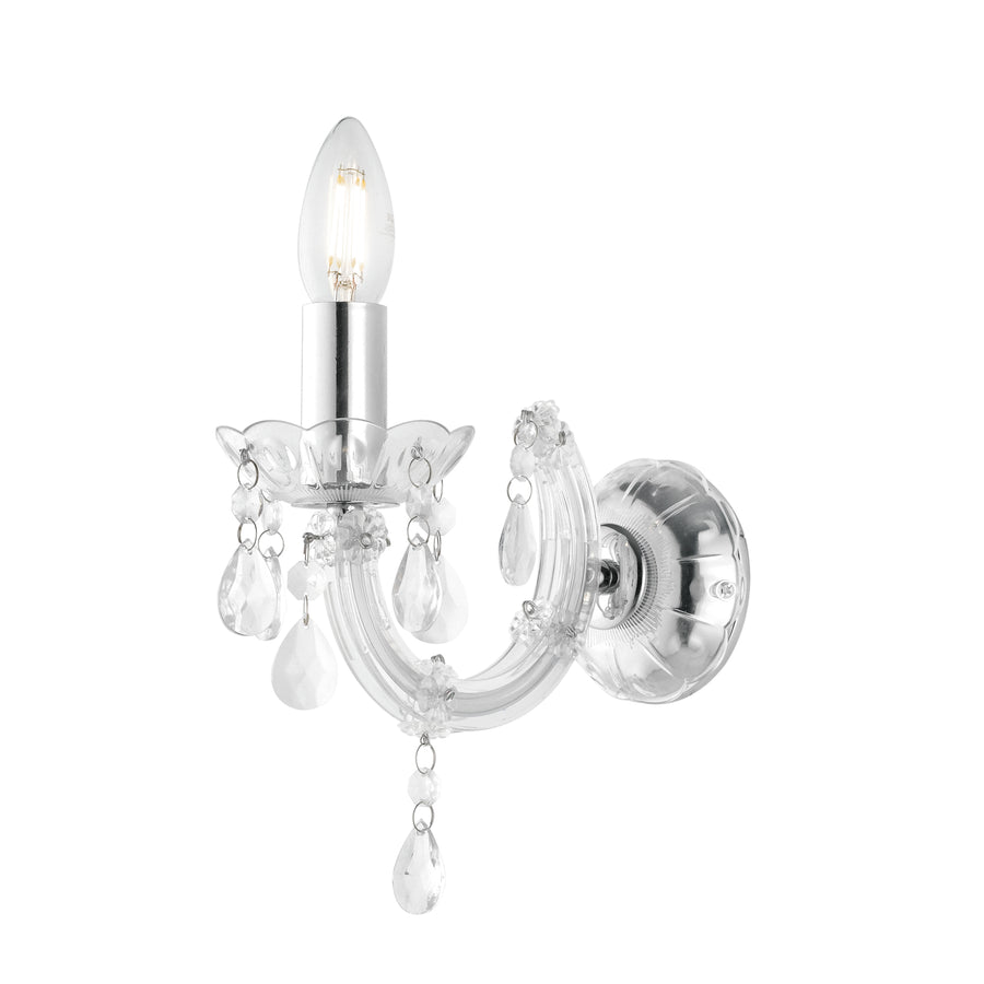 APPLIQUE HOUSTON TRASPARENTE 1XE14 22X22X21CM