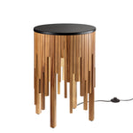 LUME-PIANTANA/TAVOLO KENGO ILLUMINATO A LED 40X40X60CM