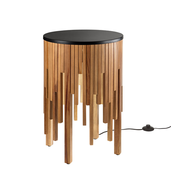 LUME-PIANTANA/TAVOLO KENGO ILLUMINATO A LED 40X40X60CM