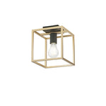 PLAFONIERA KIMERA NERA/ORO 1XE27 20X20X22,5CM
