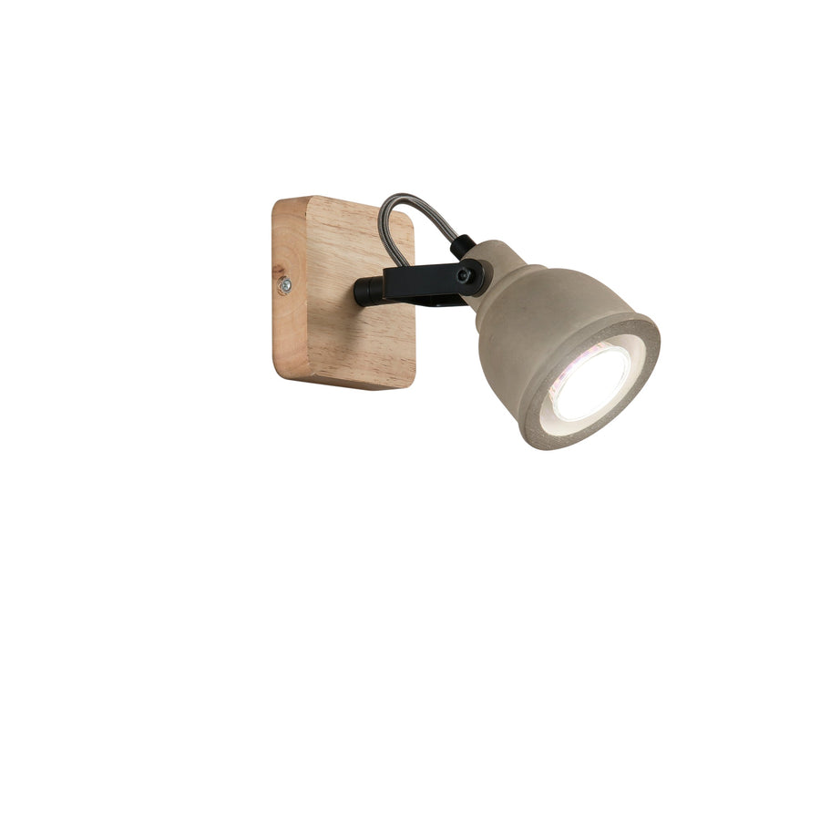 APPLIQUE KISA GRIGIA/LEGNO 1XGU10 10X15,9X19,9CM