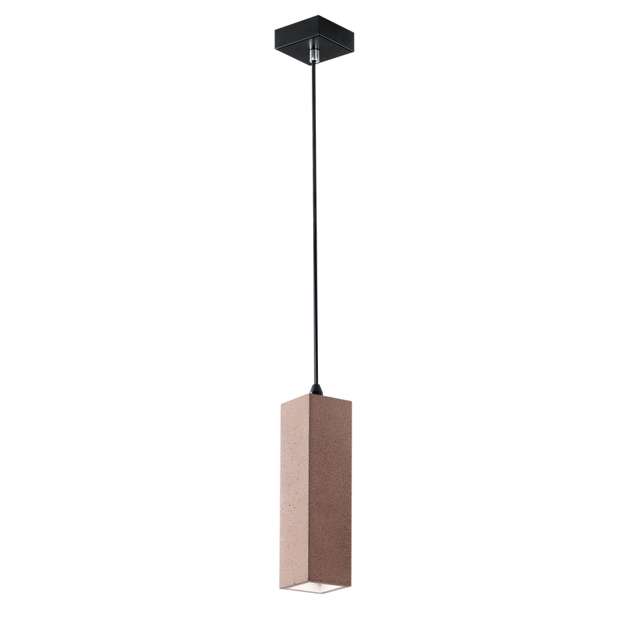 SOSPENSIONE KRUK QUADRATA MATTONE 1XGU10 7X130CM