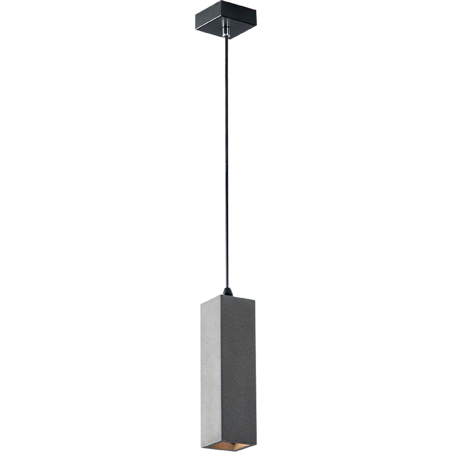 SOSPENSIONE KRUK QUADRATA GRIGIA 1XGU10 7X130CM