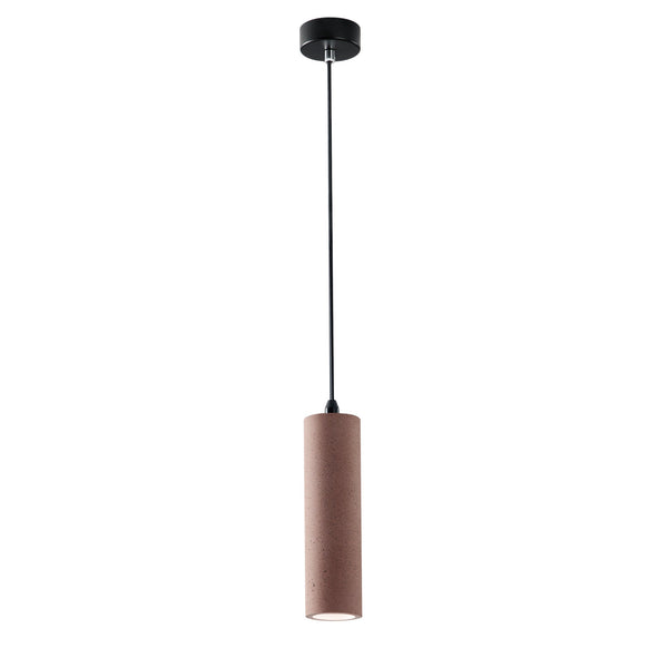 SOSPENSIONE KRUK TONDA MATTONE 1XGU10 7X130CM