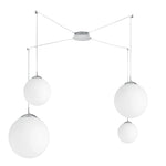 SOSPENSIONE CITY BIANCA 4XE27 250CM